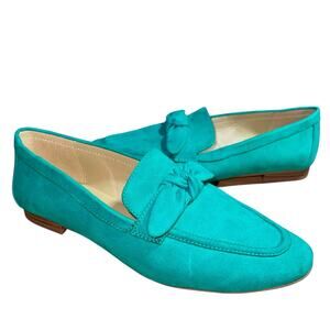 J. Crew Loafers Faux Suede Bow Slip On